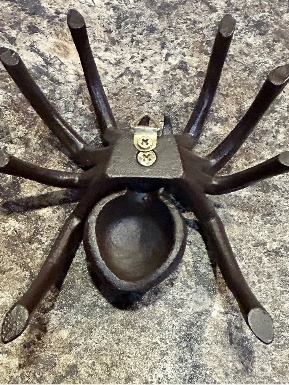 Black Spider Terrarium Enrichment Ornament for Reptiles